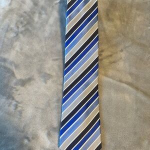 Croft & Barrow Mens Blue & Grey Formal Necktie 60" Multicolor Neck Tie‎